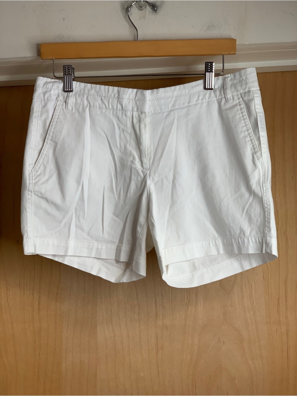 Land N Sea White Casual Chino Shorts W/Pockets Size-4 Classic Coastal